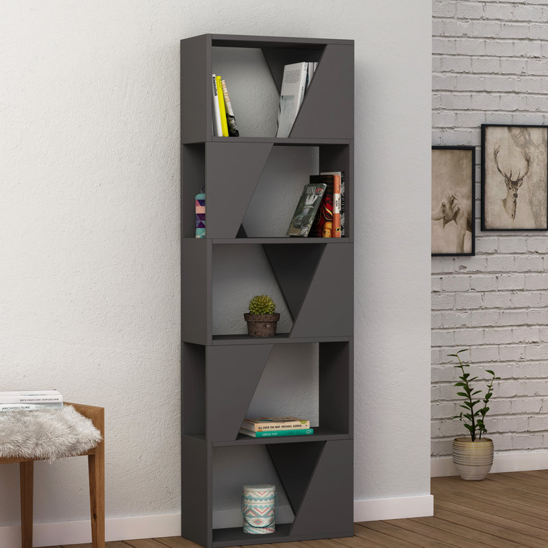East Urban Home 66'' H x 21.3'' W Standard Bookcase & Reviews Wayfair